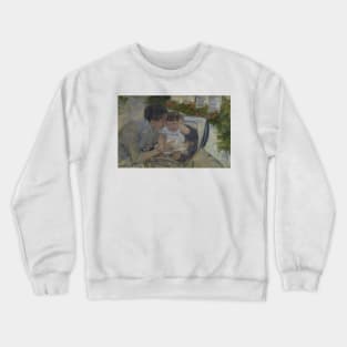 Susan Comforting the Baby by Mary Cassatt Crewneck Sweatshirt